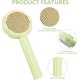 thumbnail image 2 of Sunflower Shaped Cat Brush for Dog (Green), Cat Comb Beauty Brush for Dog Pet Brush, Pet Brush Tool with Cleaning Button, for Removing loose undercoat and matted hair, 2 of 5