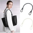 thumbnail image 6 of 8pcs 14 Inch Plastic Bag Handle 2 Colors Bag Strap Replacement U Shape Top Handle Strap for Spring Summer Jelly Candy Handbag Clear PVC Purse Clutch Black/Beige 8mm Thick, 6 of 7