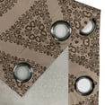 thumbnail image 4 of Ambesonne Grommet Curtain, , 50"x63", Warm Taupe and Dark Taupe, 4 of 5