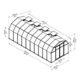 thumbnail image 6 of Palram - Canopia Hobby Gardener 8' x 20' Twin-Wall Walk-In Greenhouse - Green - with 4 Roof Vents, 6 of 13