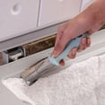 thumbnail image 4 of Raspador de hielo Accesorios para refrigerador Pala de descongelación de acero inoxidable Congelador duradero Raspador de hielo Herramienta para refrigerador Hielo triturado limpio y escarcha gris, 4 of 5