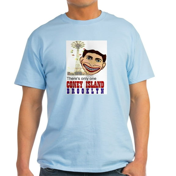 CafePress - MEN's Coney Island Parachute Jump T Shirt T Shir - Light T-Shirt - CP