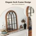 thumbnail image 6 of Spaco Arched Window Finished Mirror with Back Board-Natural, Mirrors for Wall, 6 of 6