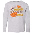 thumbnail image 3 of Inktastic Cutest Pumpkin in the Patch with Orange Heart Long Sleeve Youth T-Shirt, 3 of 5
