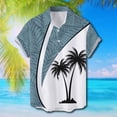 thumbnail image 1 of toraway Chemise Homme Reste Améliorée Ajustable Printemps Simple Décontractée Col Imprimé Complet Plage Manches Courtes Vacances Extérieur TTTG, 1 of 3
