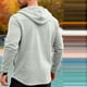 thumbnail image 2 of Ceisia Men's Outdoor Sports Jacket Hooded Long Sleeve Winter Slim Fit with Button Gift with Pockets, 2 of 8