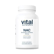 Vital Nutrients NAC 600mg | N-Acetyl Cysteine | Vegan NAC Supplement | Antioxidant for Sinus, Liver, Immune, and Respiratory Health | Gluten, Dairy, Soy Free | 100 Capsules