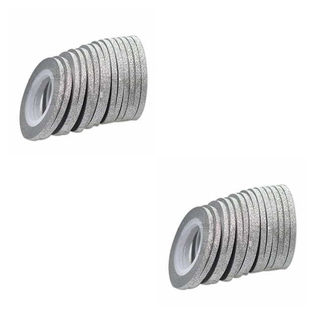 Seitruly 1/2/3mm cinta de rayas doradas y plateadas, pegatinas para decoración de uñas, transferencia de esmalte, láminas de alambre para Type1 NO1