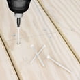 thumbnail image 6 of Deck Plus 48844 Exterior White, Wood Screws, Steel, Self-Drilling, (#10 x 2.5"), 1 lb, 6 of 8