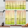 thumbnail image 3 of LALILO Kitchen Curtains and Valances Set of 3 36" Landscape Window Treatment Tiers for Window Decor, 3 of 5