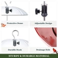 thumbnail image 6 of Kingsyard Adjustable Metal Wild Bird Platform Feeder with Clear Dome, 2.5 lb Capacity, Red, 6 of 6