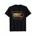 thumbnail image 2 of [Lightweight] Iowa "Another Beer" Map T-Shirt - 100% Cotton, Black with Golden Lettering, Fit for Men & Women, Ideal for Halloween, Thanksgiving & Christmas Gifts, Sizes S-XXXL, 2 of 6