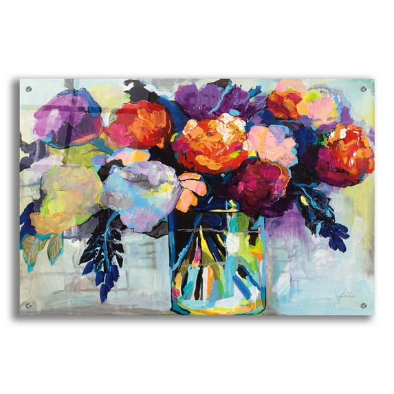 Epic Art 'Birthday Celebration' by Jeanette Vertentes, Acrylic Glass Wall Art, 36"x24"