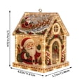 thumbnail image 2 of 3D Christmas House Pearl Art Kit, Acrylic Bead Craft Set with LED Lights, DIY Festive House Ornament Decoration for Tree, Tabletop, Mantel, Living Room, Festive Craft, A, 2 of 7