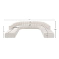 thumbnail image 3 of Bowery Hill Contemporary Cream Boucle Fabric Modular Sectional, 3 of 10