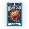 thumbnail image 2 of Folly Beach, South Carolina, Sea Turtle Vintage Sign (12x18 Wall Art Poster, Room Decor), 2 of 3