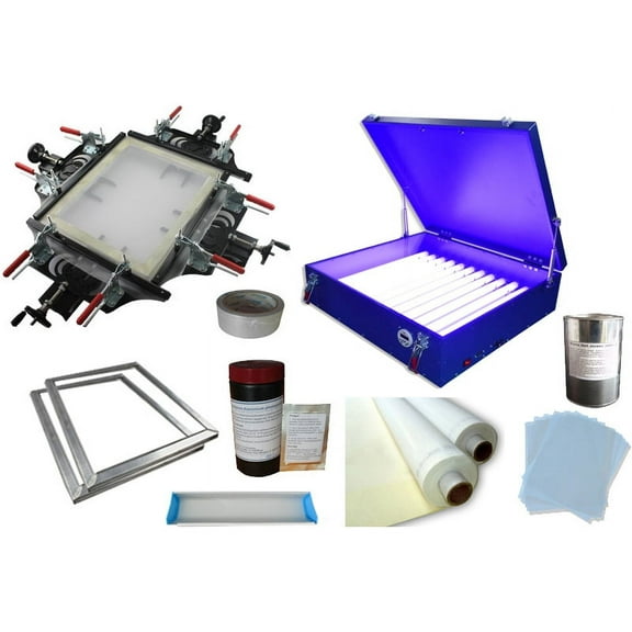 Techtongda Manual Screen Printing Plate Making Kit Screen Stretcher 20X24 Exposure Unit #006956