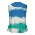 thumbnail image 6 of BRGZLK Tank Tops For Women Irregular Neck Fashion Striped Solid Color Casual Summer Sleeveless Loose Fit Dressy Work T-Shirt, 6 of 6