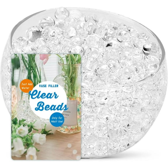 EISHOW 15000 Mix Water Gel Beads for Vases,Vase Fillers for Floating Pearls, Floating Candle Making, Wedding Centerpiece, Floral Arrangement, Soilless Planting,for Ages 14 