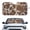 Brown Cow Print, variant on CHAQLIN Tribal Leopard Print Car Windshield Sunshade,Foldable Sun Shade Keeps Your Vehicle Cool, Silver Reflective, Universal Fit for Most Cars SUVs Trucks 66L x 34" W