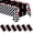 Black and Red Race Car, variant on 3 Pack Brown Checkered Rectangular Plastic Tablecloths, Brown and White Gingham Waterproof Disposable Table Covers 54" x 108" for Birthday, Baby Shower, Wedding, Outdoor Parties