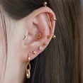 thumbnail image 6 of Reversible Threadless Star Flat Back Earring with CZ, 6 of 10