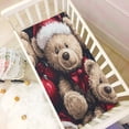 thumbnail image 6 of BZSMCE Ultra Soft Fitted Microfiber Crib Sheets for Newborn Baby Boys Girls Bears Christmas Ornaments Design Cute Pattern, 6 of 8
