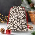 thumbnail image 6 of Super Soft Fabric Gift Bag Contraction Free Bag Mouth Pull Rope Design Red Ribbon Mouth For The Festival Leopard_1 Large, 6 of 8