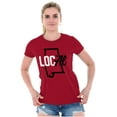 thumbnail image 4 of Alabama Local State Shaped Pun Cute Womens Slim Fit Graphic Tee Brisco Brands L, 4 of 4