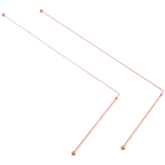 Copper Dowsing Rods - 99.9% Pure 2PCS Divining Energy Water Witching Detector