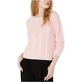 thumbnail image 2 of maison Jules Womens Bow-Back Knit Sweater, Pink, Large, 2 of 2