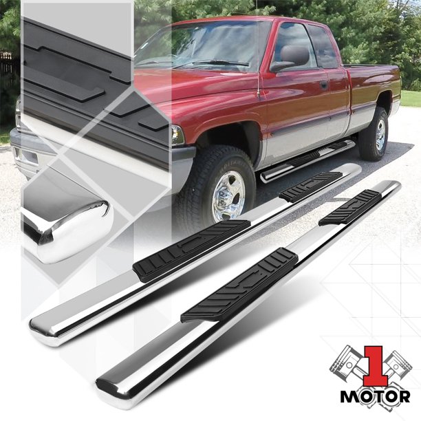 Chrome 5"Oval Side Step Nerf Bar for 9802 Dodge Ram 1500/2500/3500 Ext