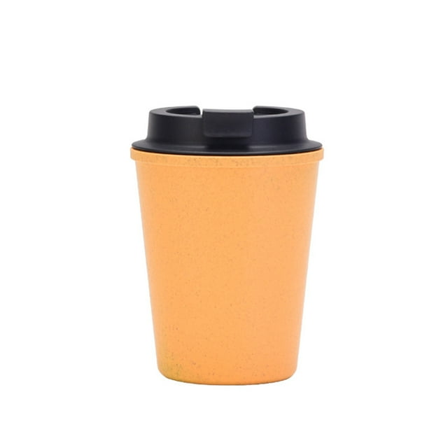 Injueey Botella de bebida taza de agua taza térmica de larga duración exquisito regalo dulce de moda al aire libre café jugo suministros para el hogar Cocina y Comedor Amarillo 350ml Injueey HA082049-02
