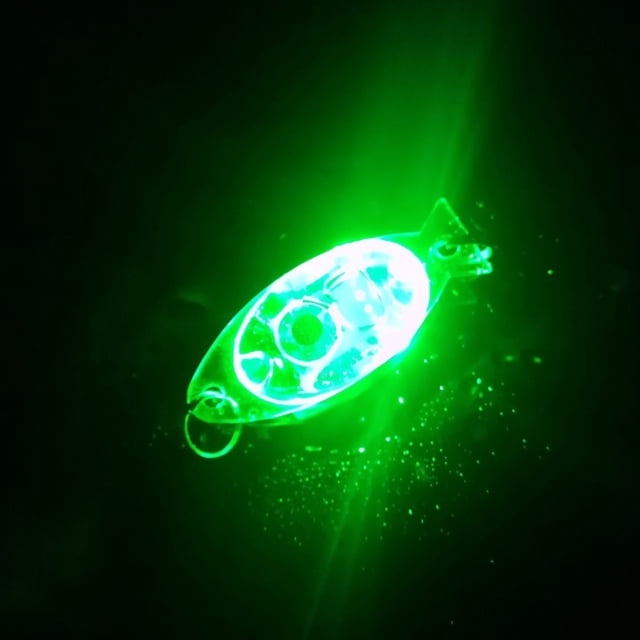 Lámpara De Señuelo De Atracción De Peces Lámpara De Señuelo De Atracción De Peces Mini lámpara de atracción de peces señuelo herramienta de aparejos de pesca luminosa impermeable (verde)