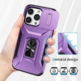 thumbnail image 5 of Funda para GANGXUN iPhone 14 Pro Max - Soporte metálico, Función magnética, Morado, 5 of 5