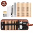 thumbnail image 1 of Drawing Pencils Sketching Pencils, 29pc Artist Drawing Pencils Set with Bag Included Sketching Pencils Graphite Charcoal Pencil Eraser Extender Knife, 1 of 5