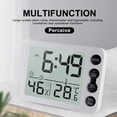 thumbnail image 5 of SPRING PARK Digital Hygrometer Indoor Thermometer, Humidity Indicator Room Thermometer, Built-in Clock and Time Display，Accurate Temperature Humidity Monitor Meter for Home, Office, Greenhouse, 5 of 7