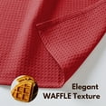 thumbnail image 3 of Native Fab Waffle Dishcloths, Set of 12, Cotton, 12x12 Red, 3 of 7
