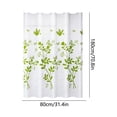 thumbnail image 2 of Thick Waterproof Plastic Shower Curtain, Mildew Resistant Bathroom Curtain, Privacy Screen Divider for Shower Room, Toilet, Bedroom, Wet Dry Separation & Decorative Bath Curtain, 71*31in, Green, 2 of 6
