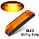 thumbnail image 1 of Luz LED áMbar de 4 Pulgadas 12 V Barra Tira Utilidad Sellada Luces Marino RV 6LED, 1 of 5