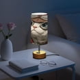 thumbnail image 6 of Wobogo Kitten Pilot Bedside Lamp Touch Control Table Lamp with USB A+C Charging Ports & AC Outlet 3-Way Dimmable Nightstand Lamp with Linen Fabric Shade for Bedroom Living Room, 6 of 8