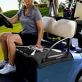 thumbnail image 3 of Renewold Golf Cart Seat Cover Protection Golf Cart Blanket Accessories Fit for EZGO Yamaha Club Cars and More 2-Seat Golf Cart, Born to Golf Black, 3 of 5