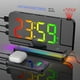 thumbnail image 3 of Reloj Despertador con Proyección de Radio FM con Luz RGB, Pantalla LED, Reloj Despertador de Escritorio, Brillo Ajustable, Color Negro, 3 of 5