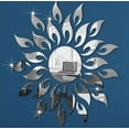 thumbnail image 3 of Acrylic 3D Sunflower Fire Mirror Effect Wall Sticker Decal Room Modern Decor, 3 of 5