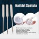 thumbnail image 4 of 3Pcs Nail Art Mixing Spatulas and Spoons Set Stainless Steel Nail Art Tools for Home Salon Use, 4 of 4
