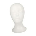 thumbnail image 1 of Mannequin Head Manikin Head Display White Stable Lightweight Scarf Jewelry Display Hairpiece Stand for Jewelry Home Barbershop Headphone Style C, 1 of 10