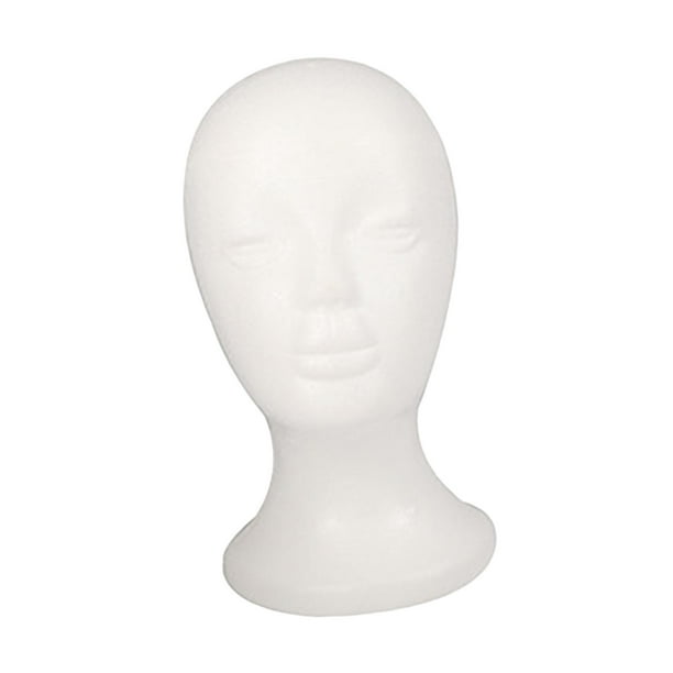 Soporte para cabeza de maniquí, modelo de bufanda, soporte para exhibición de joyas, cabeza de maniquí ligera Estilo C