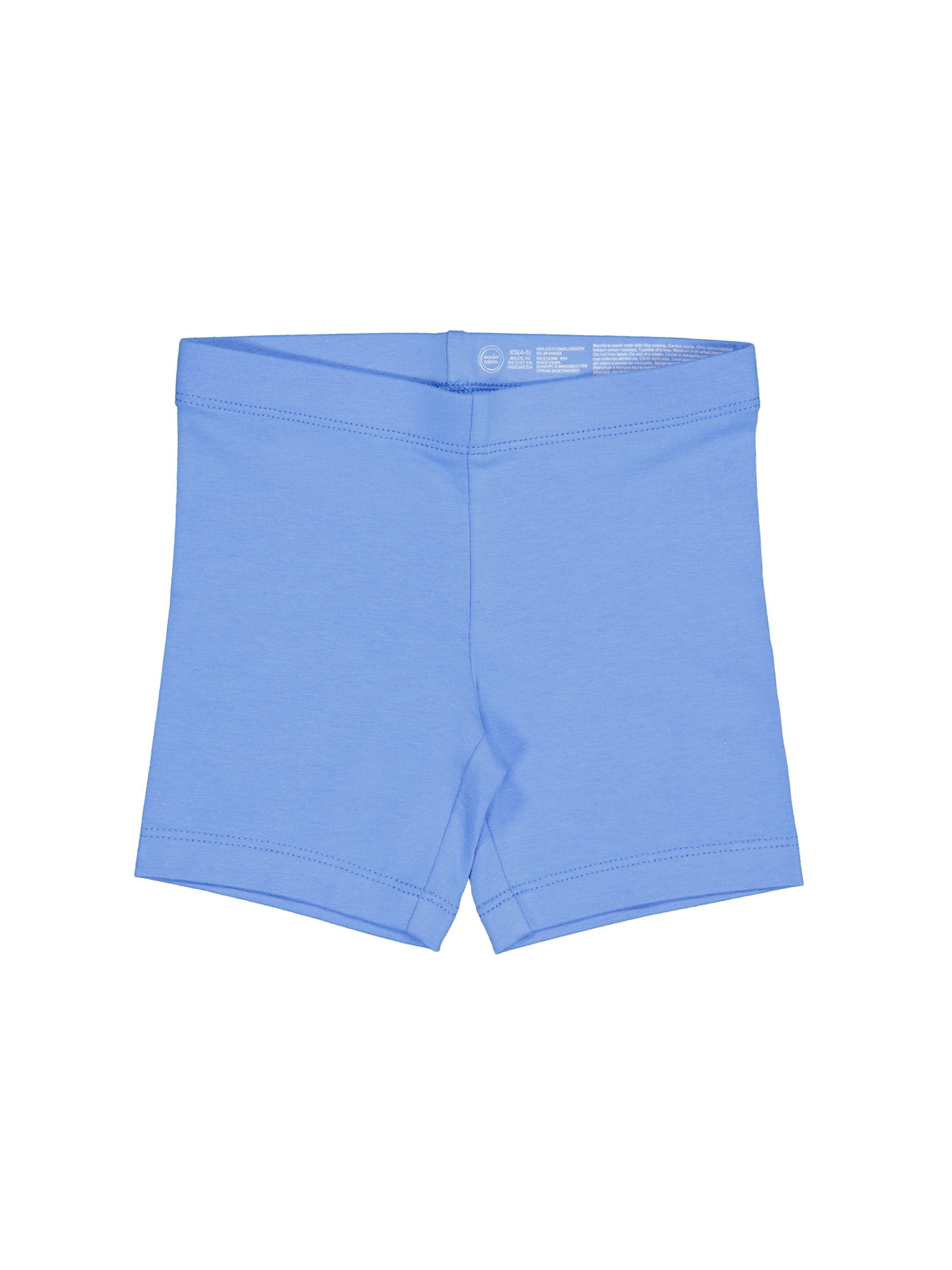 Wonder Nation Girls Bike Short, 2-Pack, Sizes 4-18 & Plus