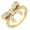 10K Yellow Gold, variant on ARAIYA FINE JEWELRY 10K White Gold Baguette and Trapezoid-Shape Diamond Bow Knot Ring (1/4 Cttw, I-J Color, I2-I3 Clarity) Size 10