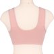 thumbnail image 3 of Sujetador deportivo con cremallera frontal para mujer Sujetador de encaje sin aros Sujetador tipo camiseta de cobertura completa - Rosa, 3 of 5